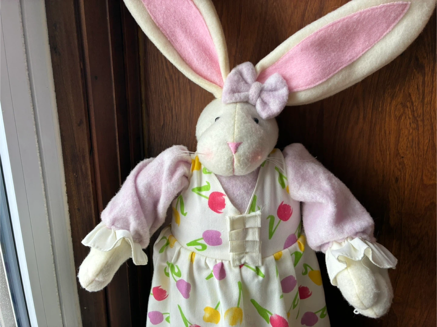 $7 big doll toy Easter Rabbit spring adjustable decor holiday