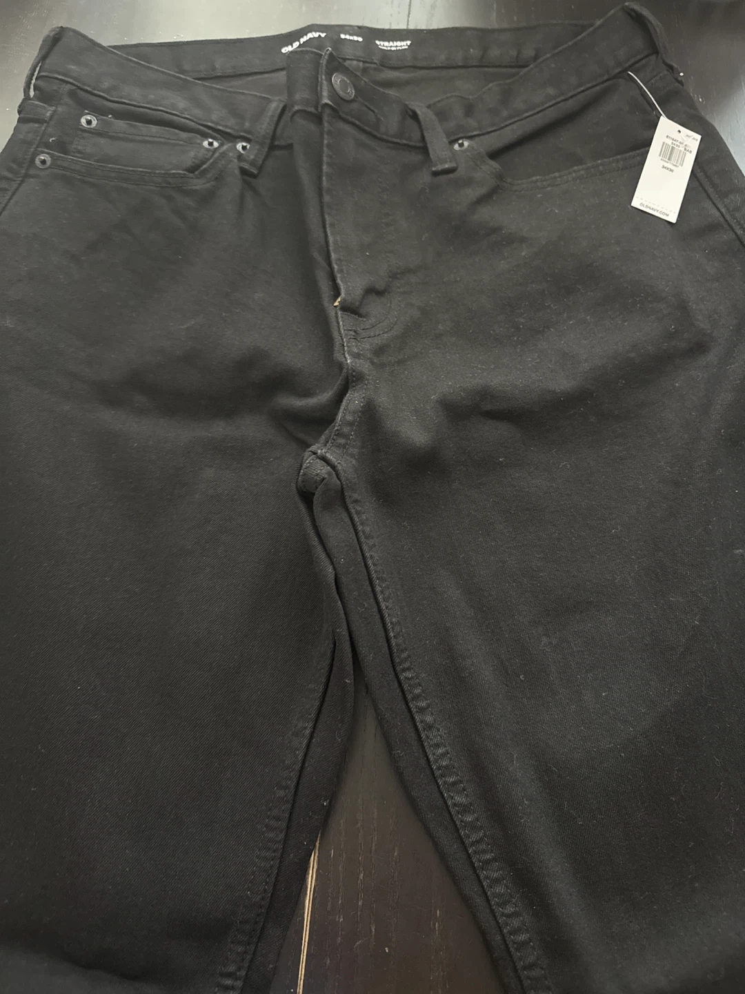 Old Navy Men's Black Straight Fit Jeans 34x30 - photo 2