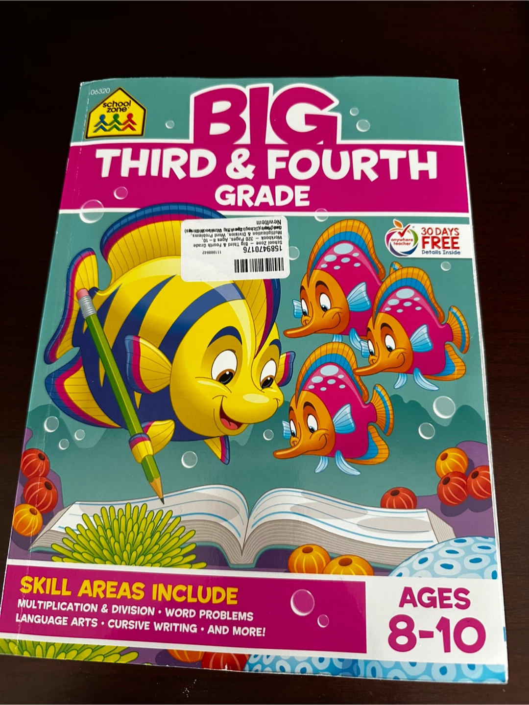 School Zone Big Third & Fourth Grade Workbook