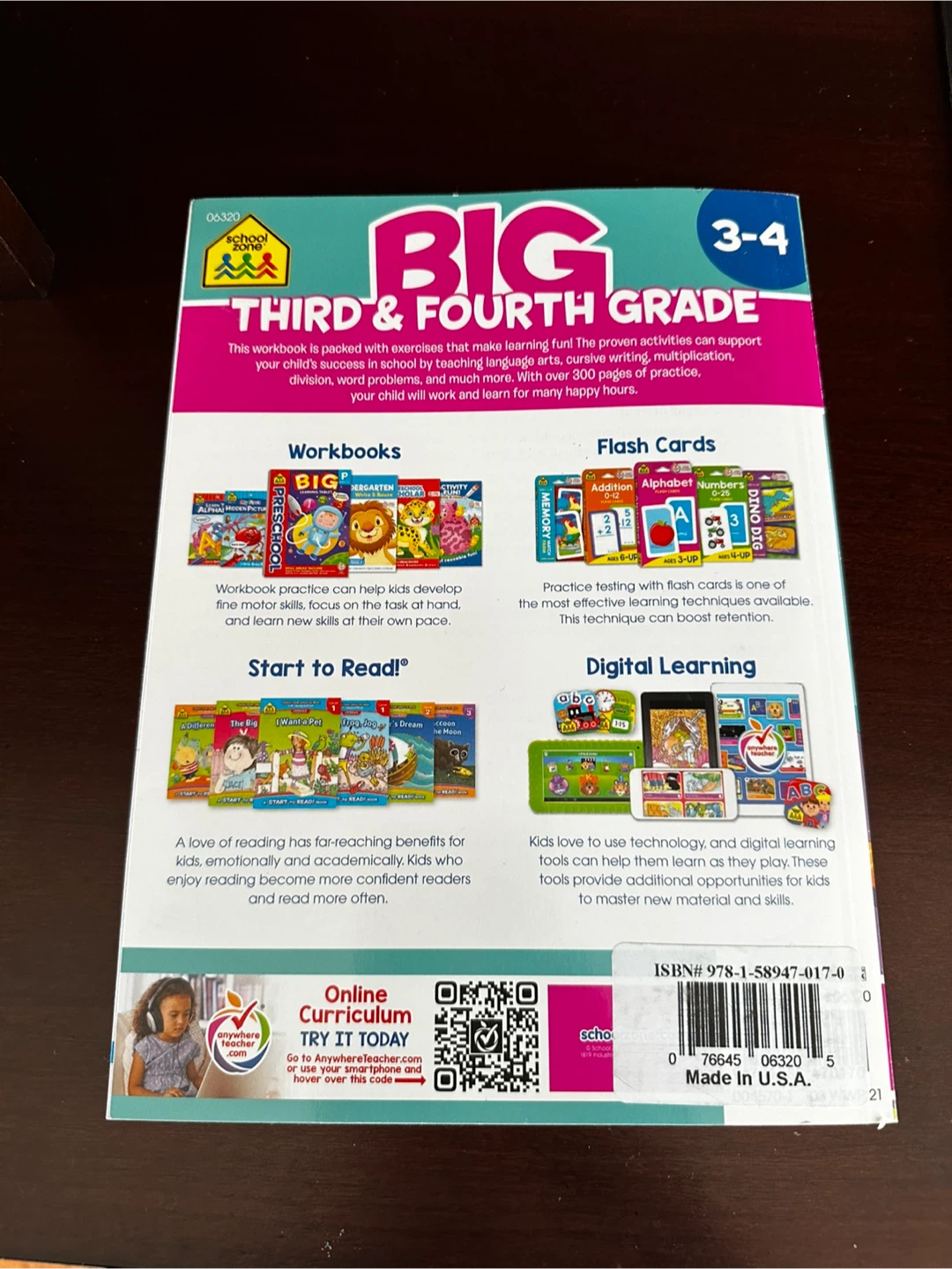 School Zone Big Third & Fourth Grade Workbook - photo 2