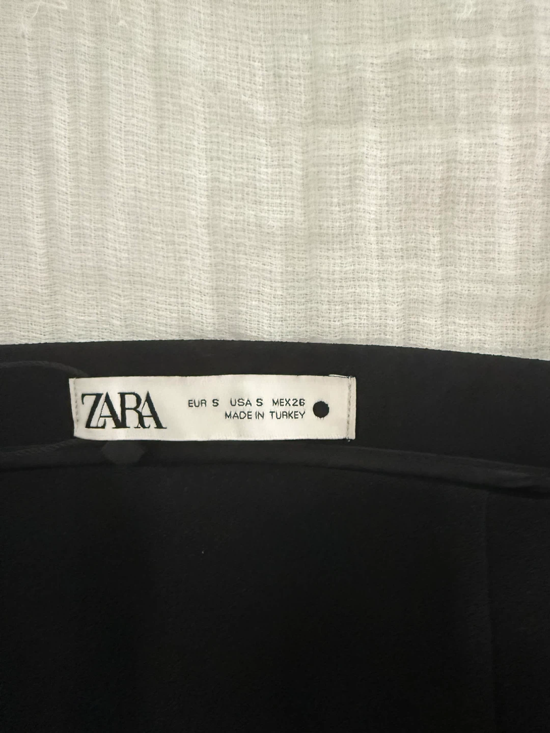 Zara Black Mini Skirt with Rhinestone Detail - Size S - photo 4