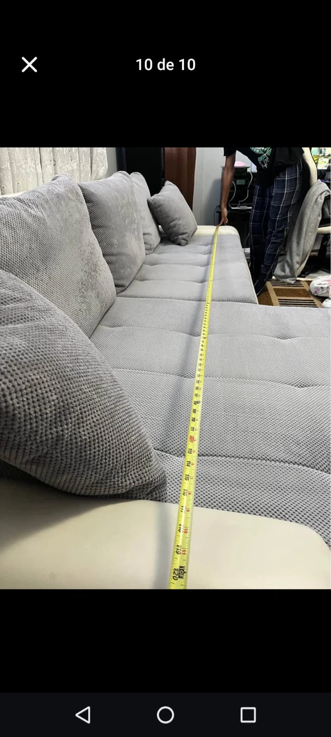 Sectional Sofa - Grey and White - Negotiable - photo 2