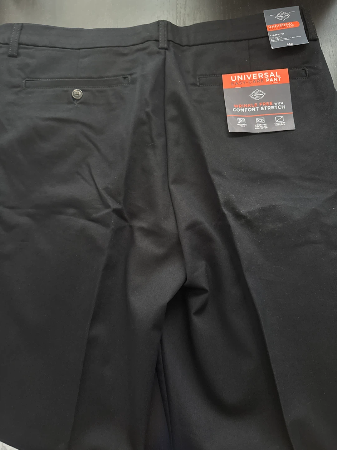 Men's Black Universal Relaxed Fit Dress Pants - photo 2