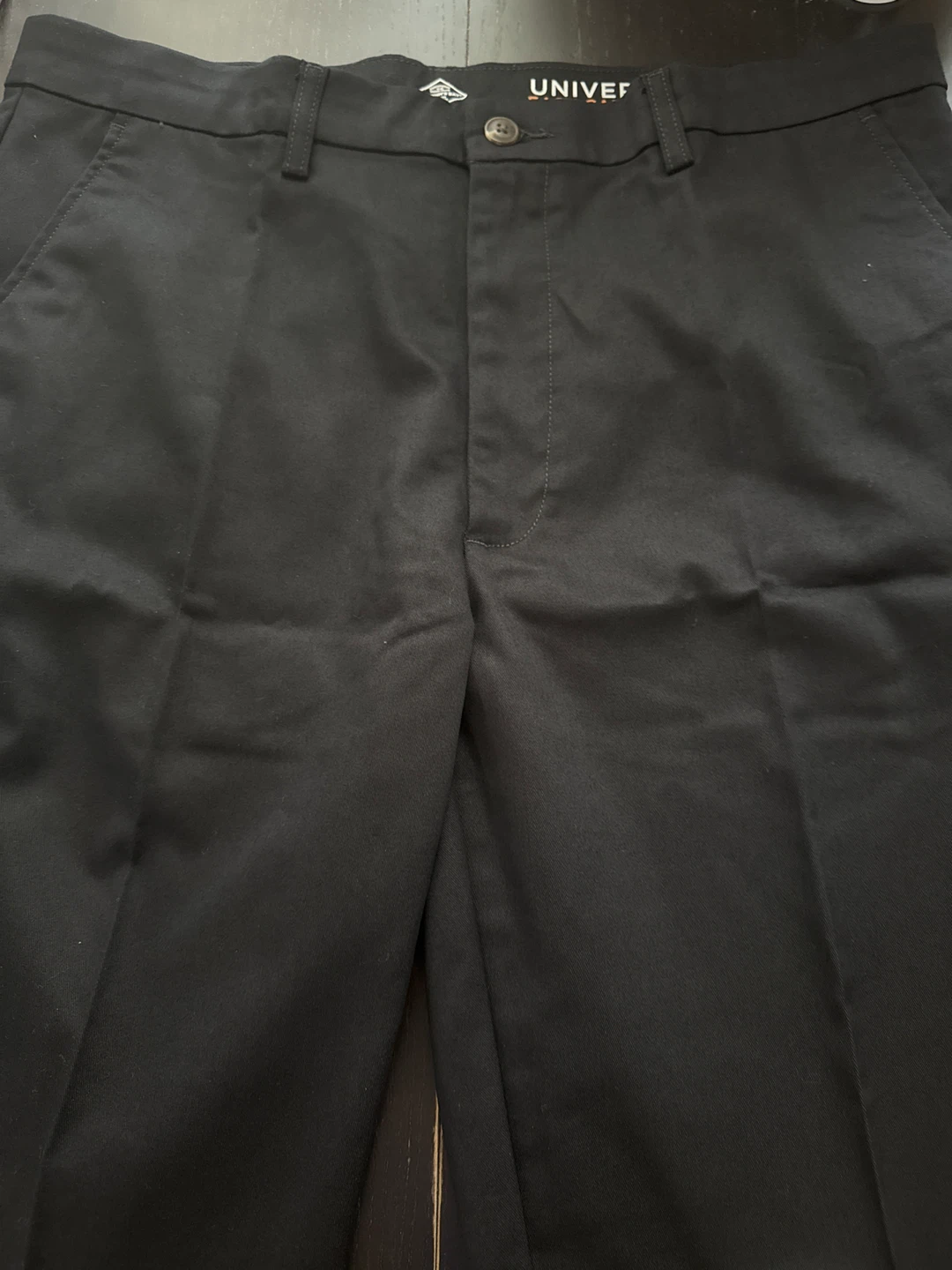 Men's Black Universal Relaxed Fit Dress Pants