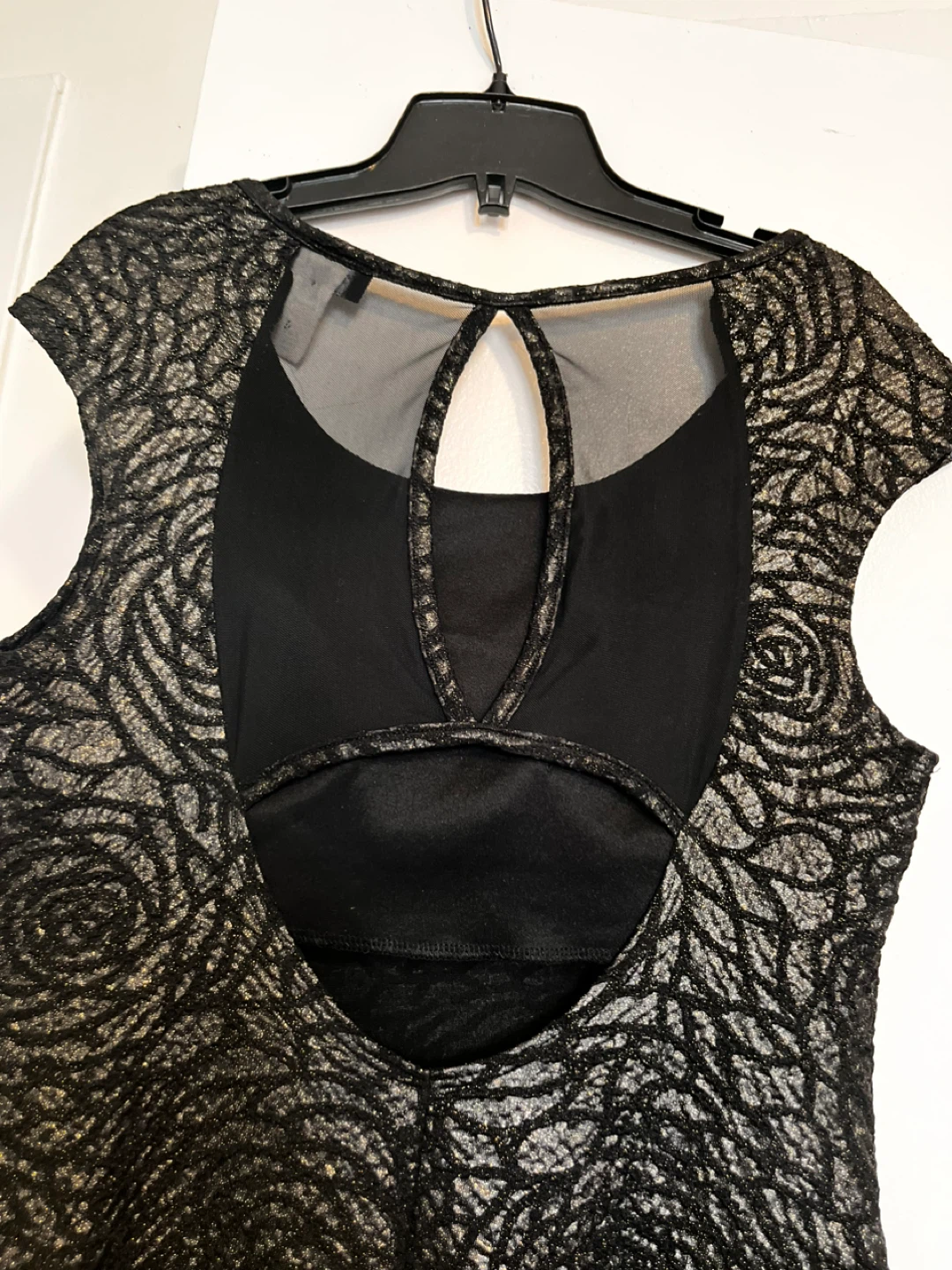 La Scala Black Rose Pattern Cocktail Dress - photo 5
