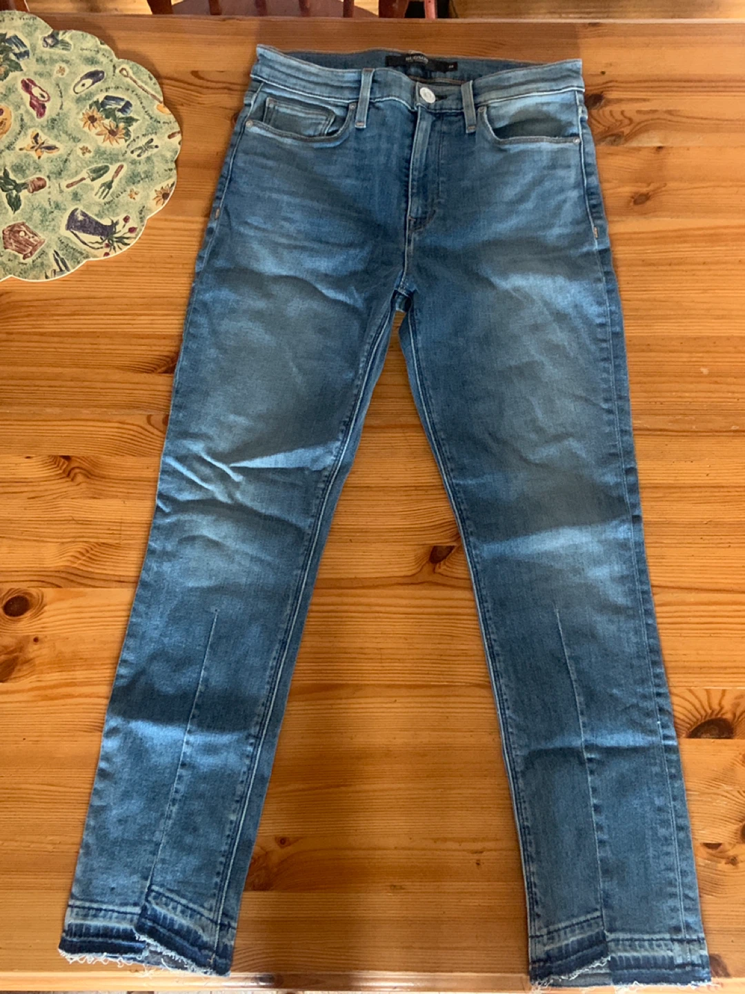 Hudson Jeans Women's Blue Denim Straight Leg Jeans Size 28