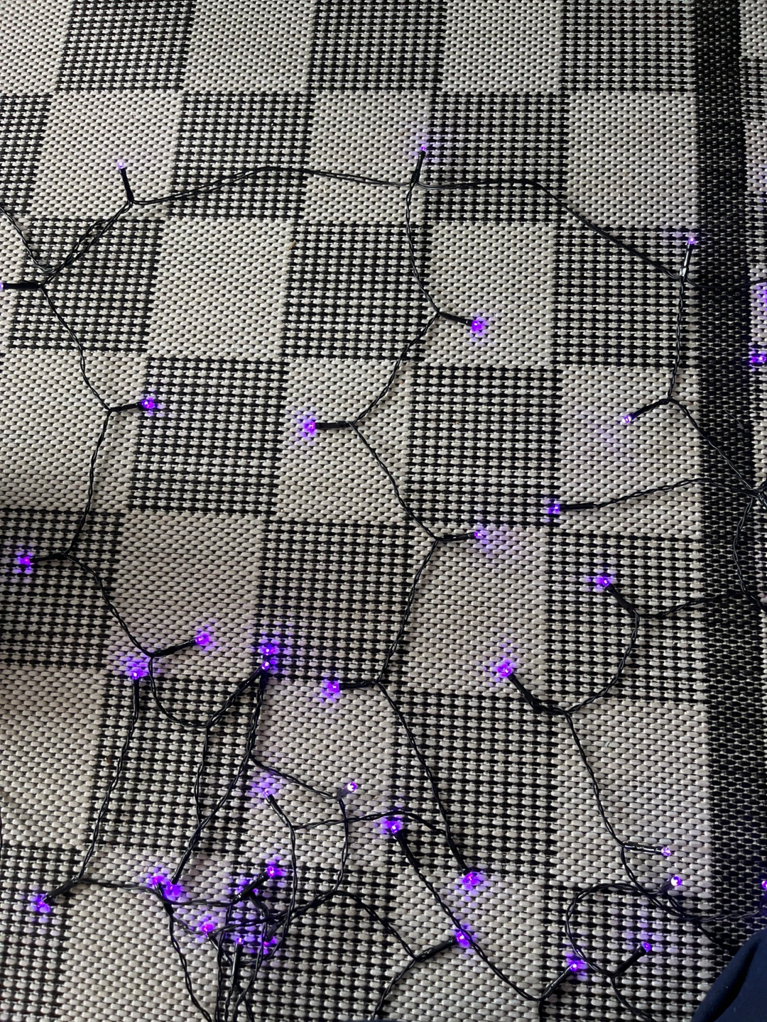 Purple curtain string lights - photo 2