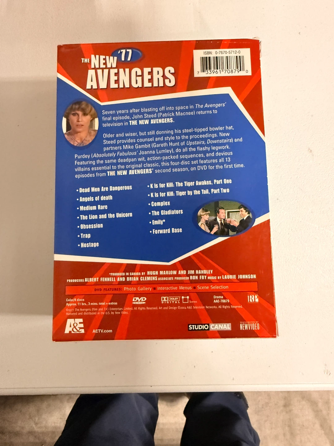 The New Avengers '77 Complete Season DVD Box Set - photo 2