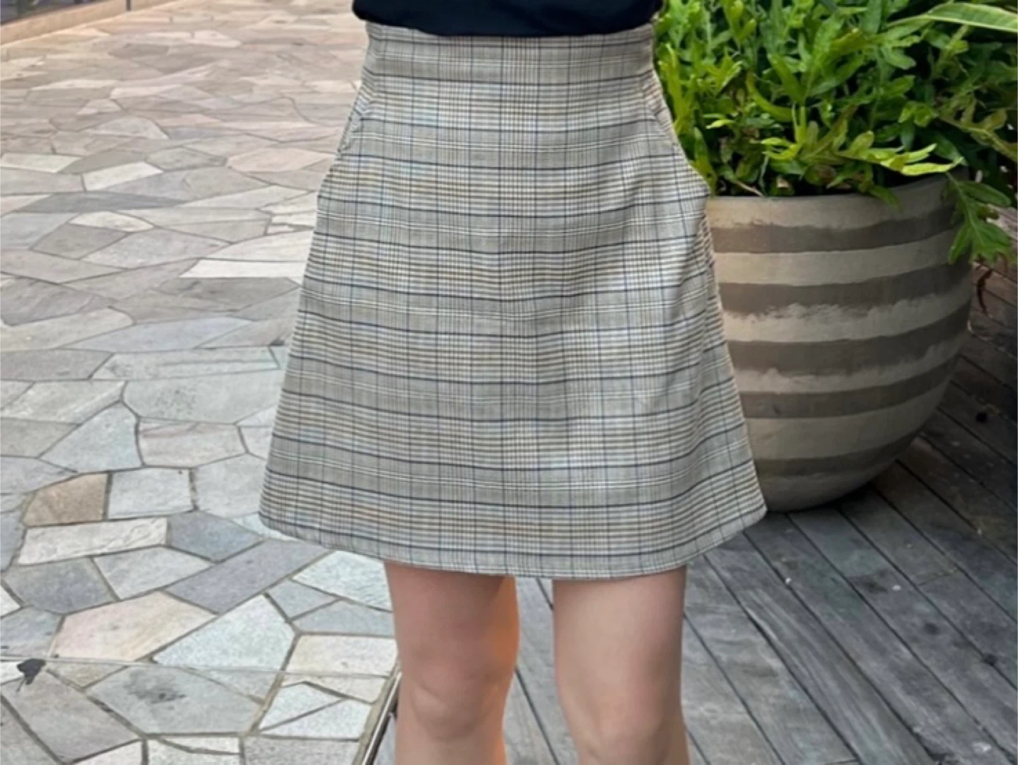 Plaid A-Line Mini Skirt - photo 3