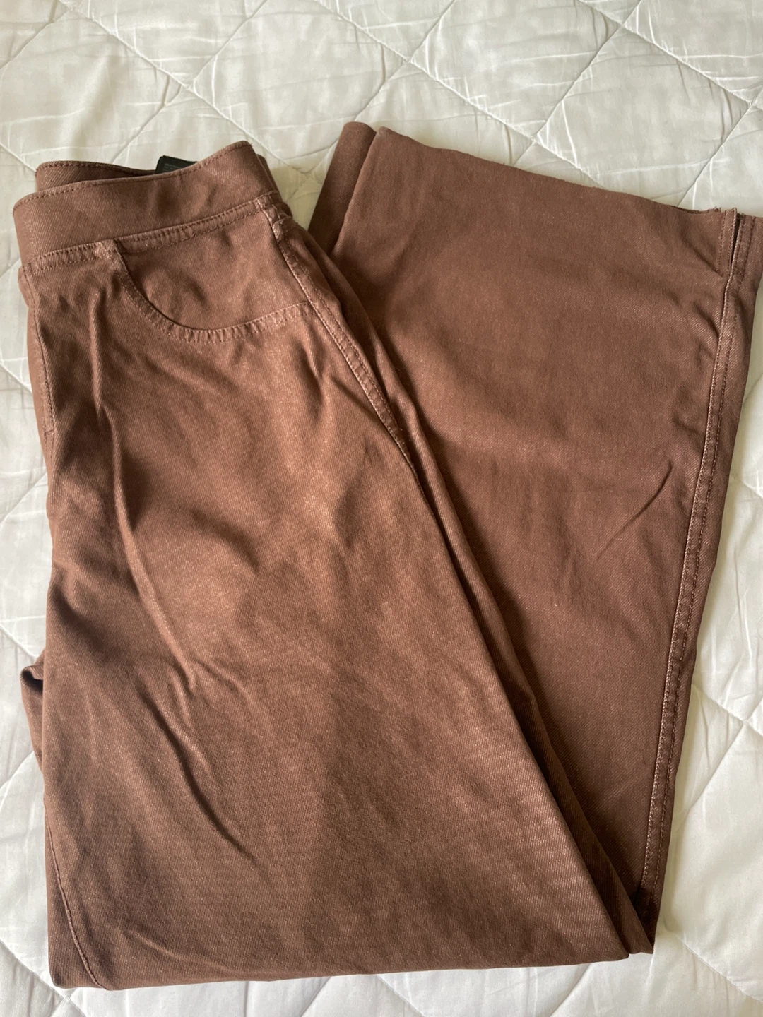 H&M Brown Wide Leg Pants Size 14