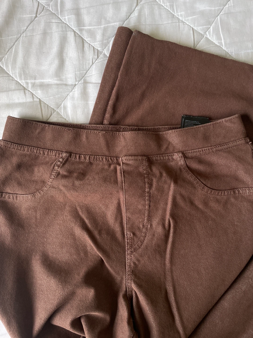 H&M Brown Wide Leg Pants Size 14 - photo 2