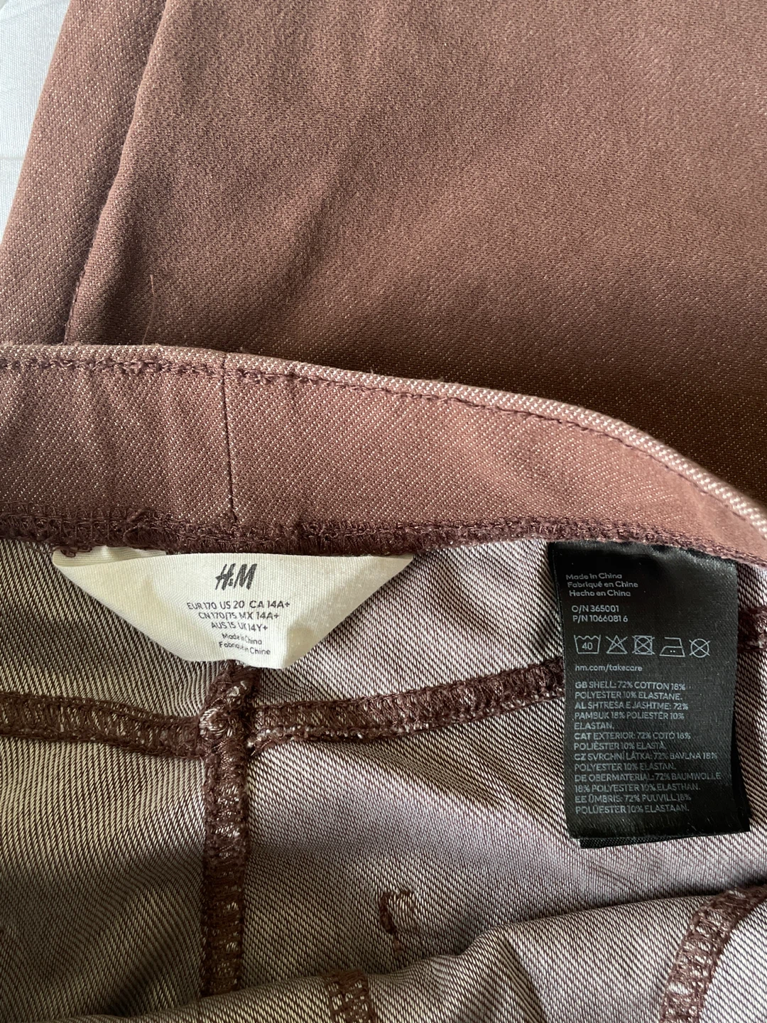 H&M Brown Wide Leg Pants Size 14 - photo 3