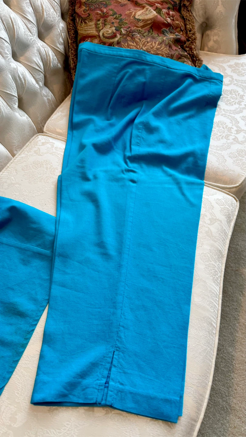 Lori M. Collection Blue Sleeveless Top and Pants Set - photo 3