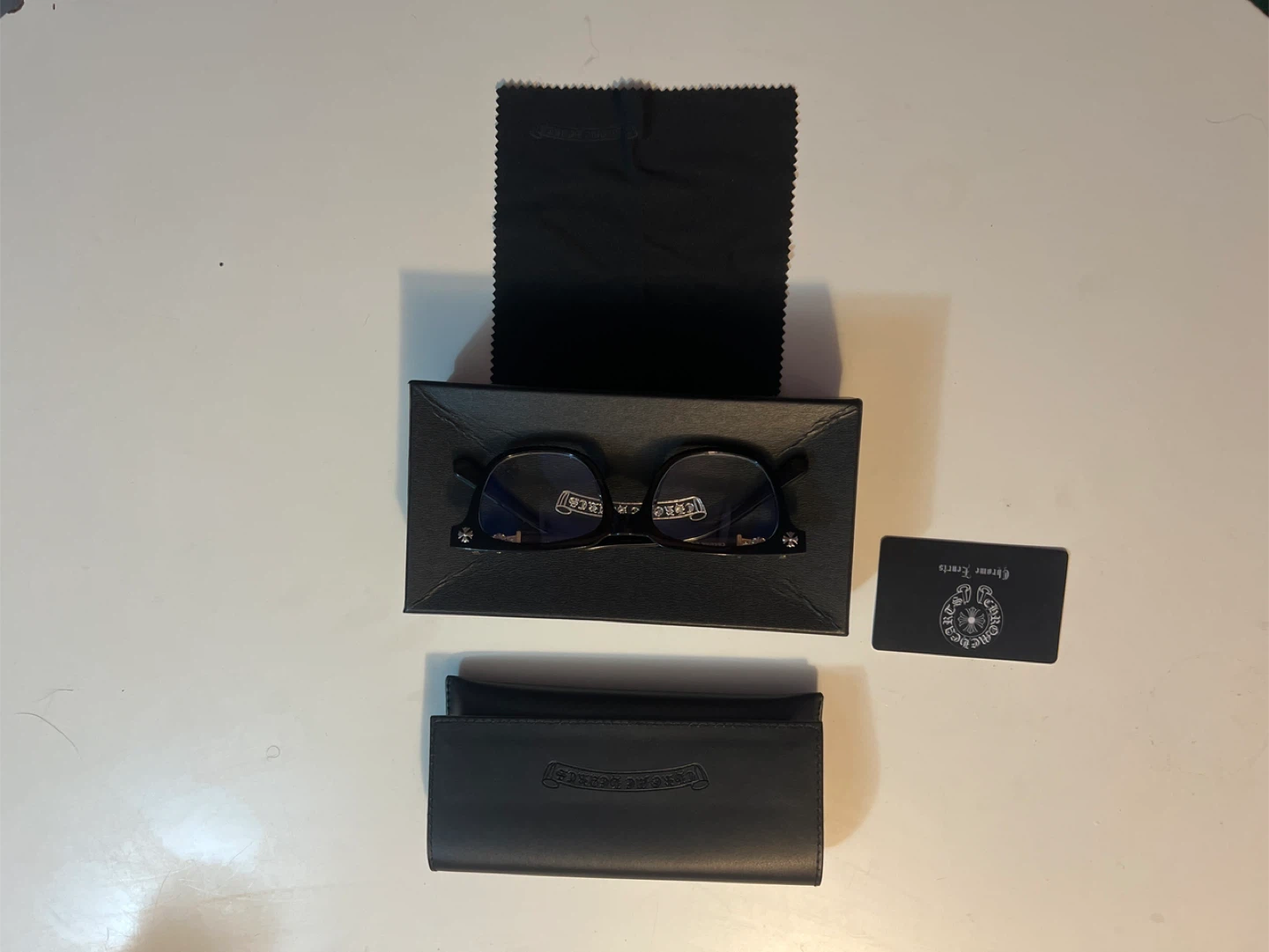 Chrome Hearts Glasses with Case and Cleaning Cloth - photo 2