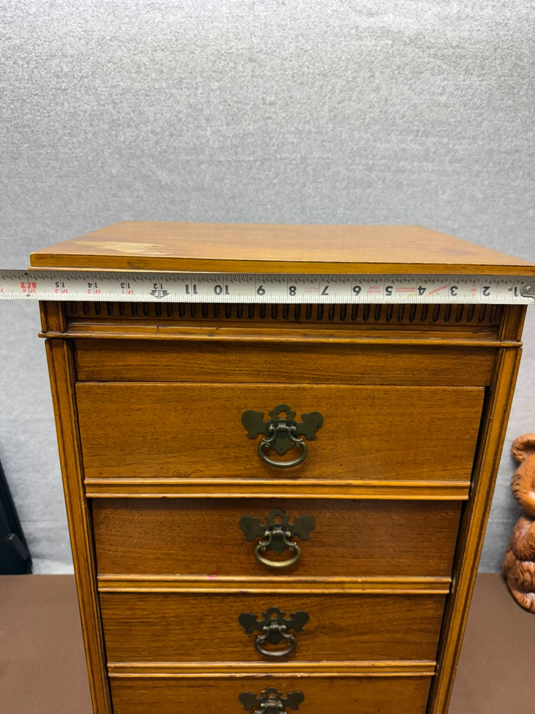 Vintage Sewing Cabinet Craft Storage Organizer With Drawers - photo 3