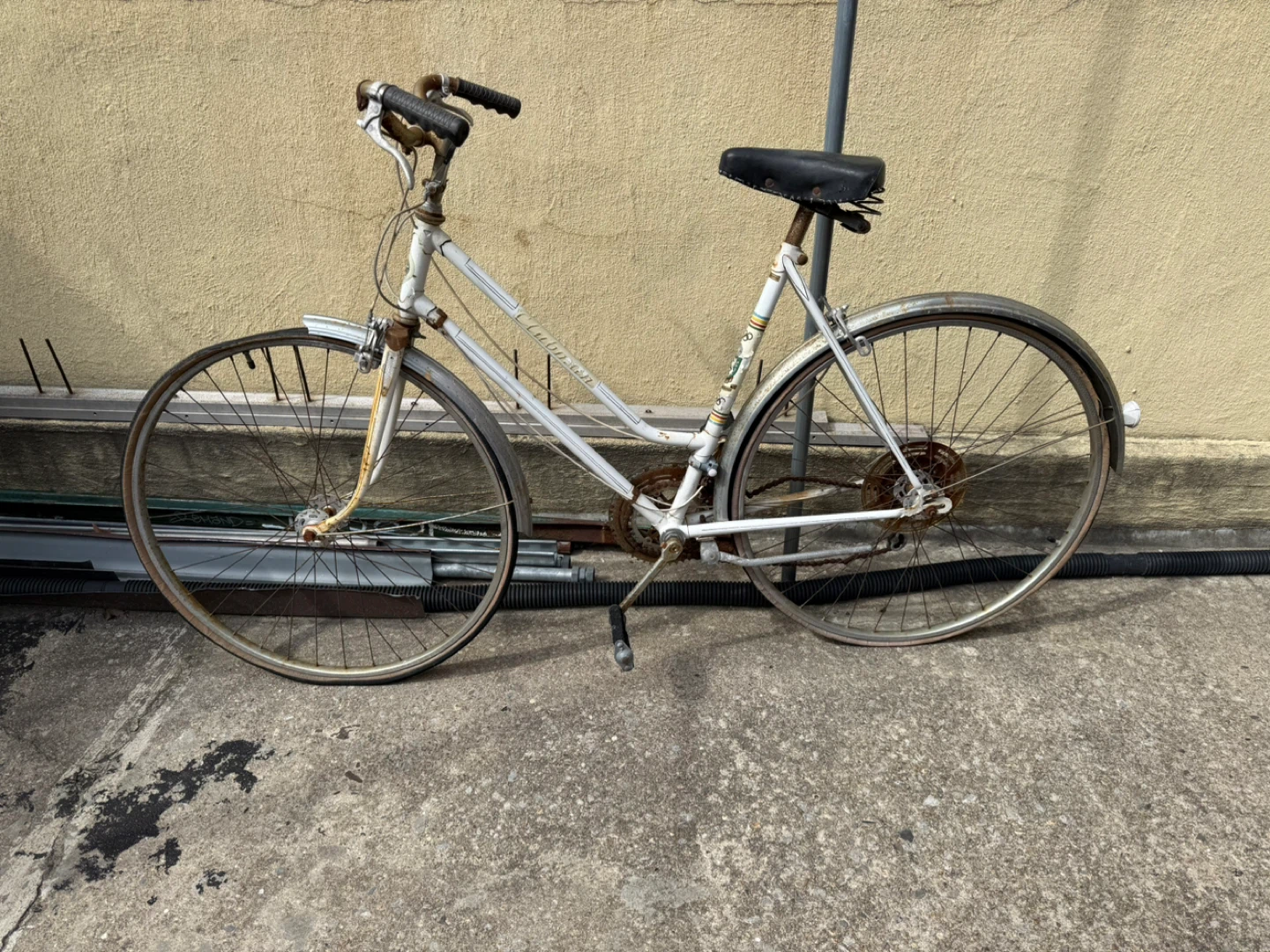 White Vintage Bicycle