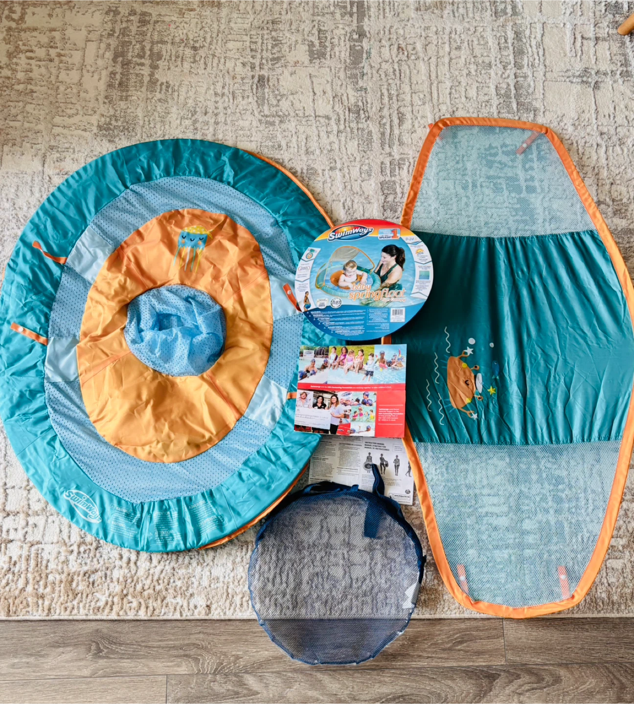 NEW - SwimWays Baby Spring Float Sun Canopy