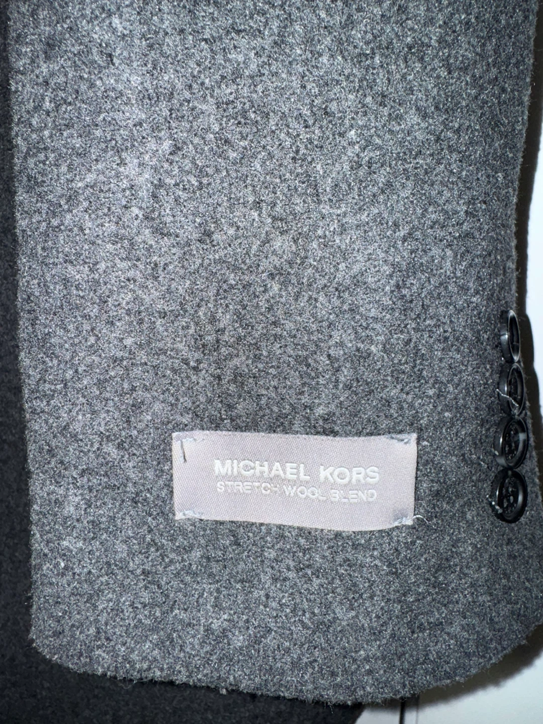 Michael Kors Men's Grey Stretch Wool Blend Coat - photo 3