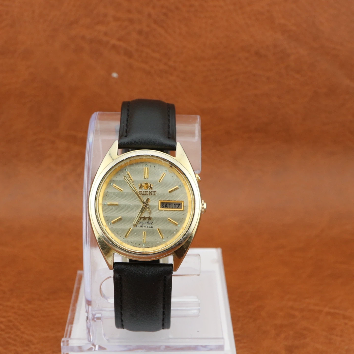 Orient Crystal 21 Jewels Automatic Watch - Gold Tone