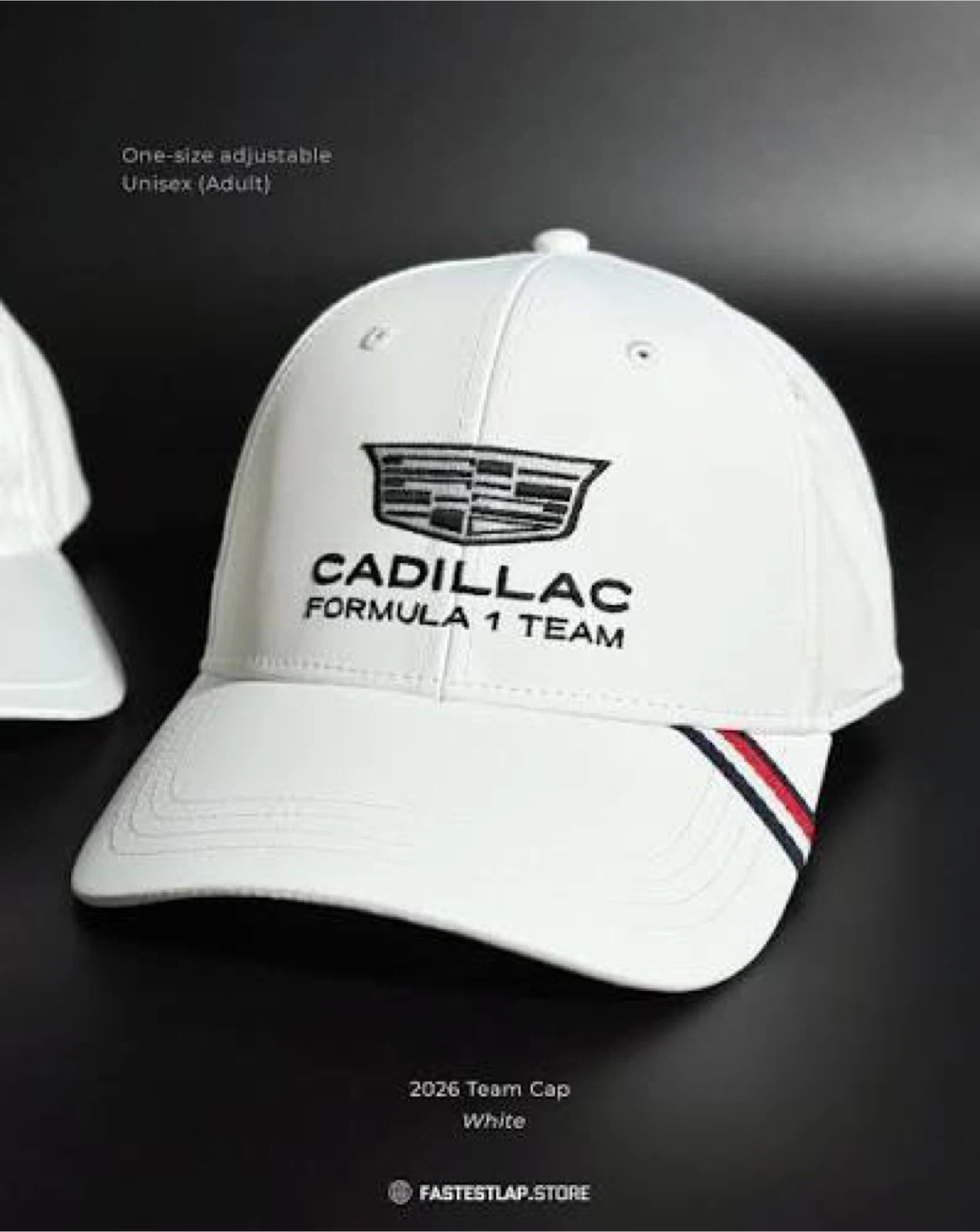 White Tommy Hilfiger Cadillac Formula 1 Team Hat
