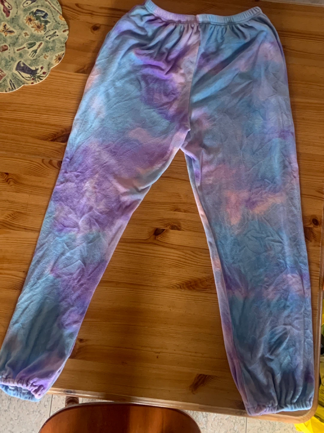 Velour Tie-Dye Hoodie and Sweatpants Set