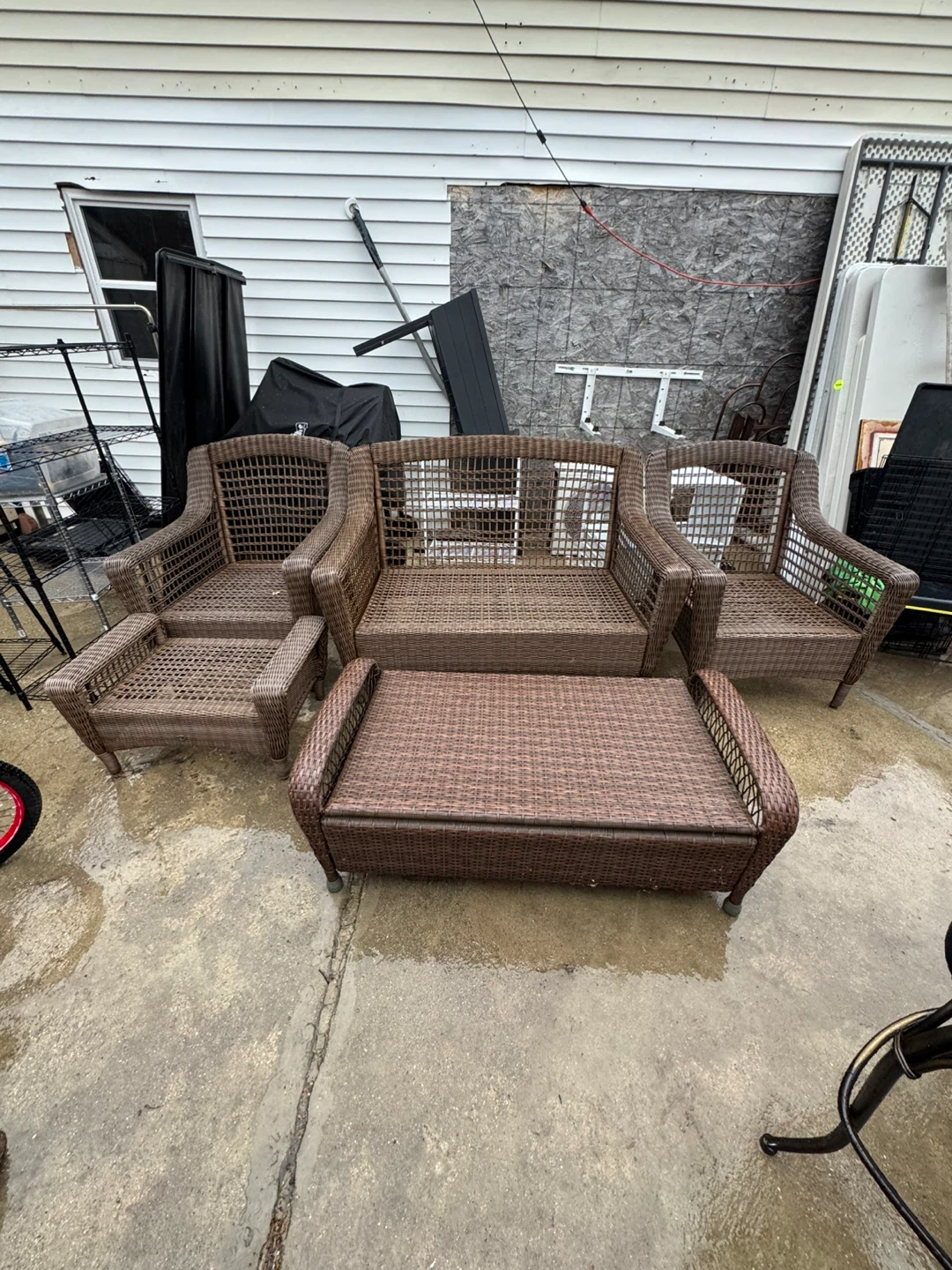 Hampton Bay Wicker Patio Furniture Set