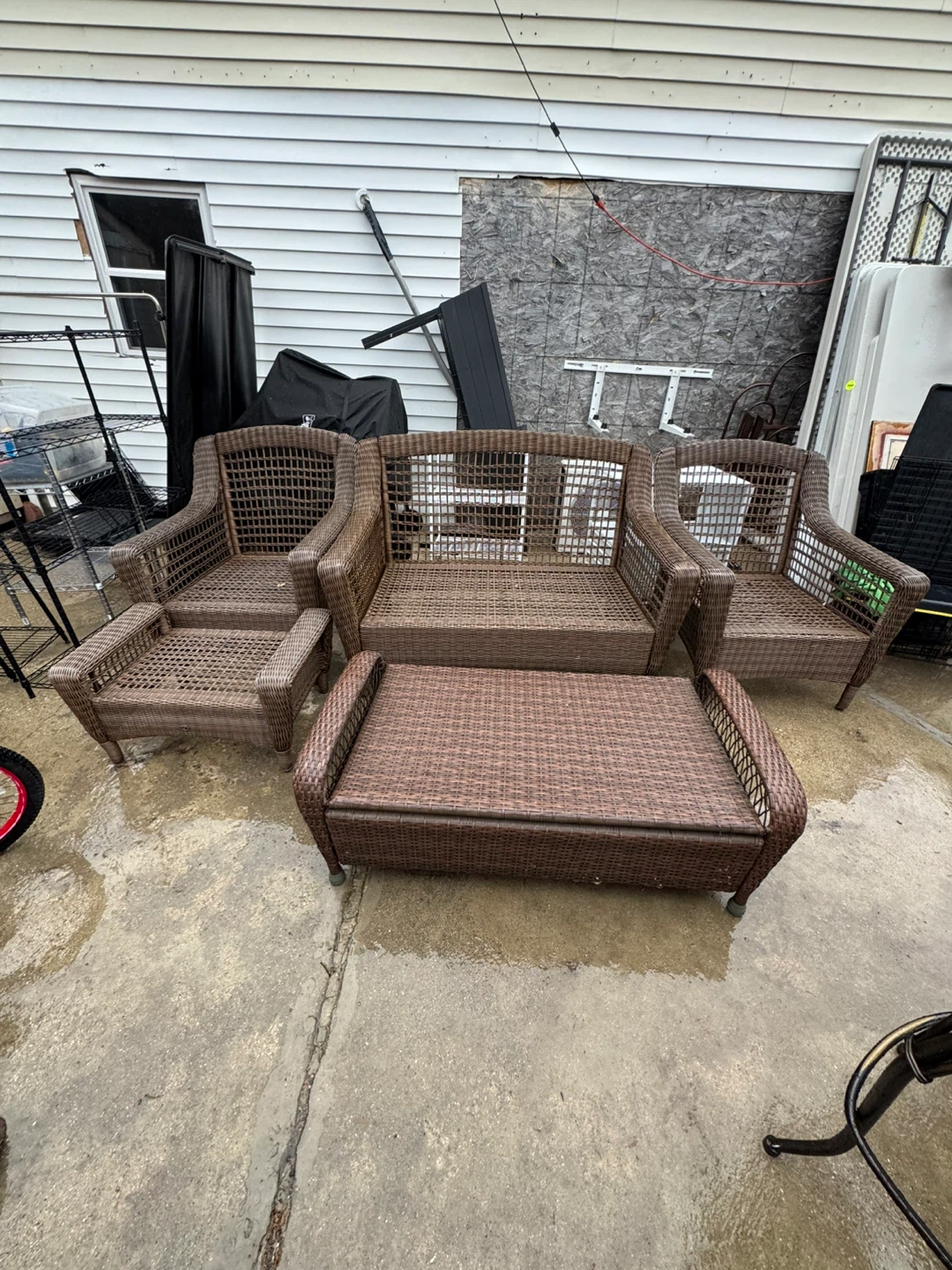 Hampton Bay Wicker Patio Furniture Set - photo 2