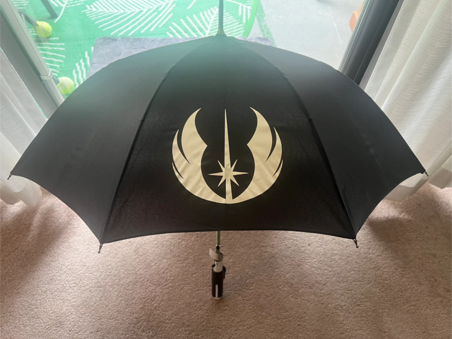 Black Star Wars Jedi Order Umbrella