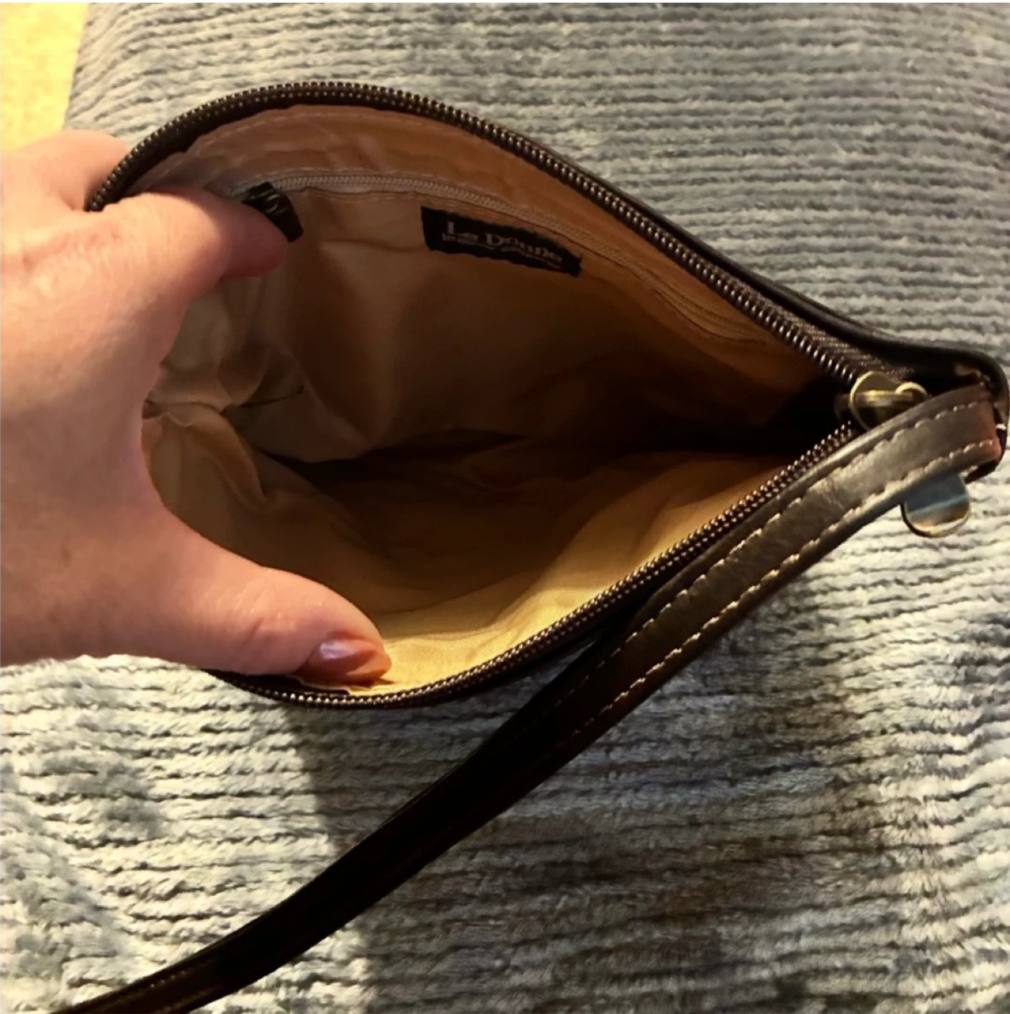 Le Donne Brown Leather Crossbody Bag - photo 3