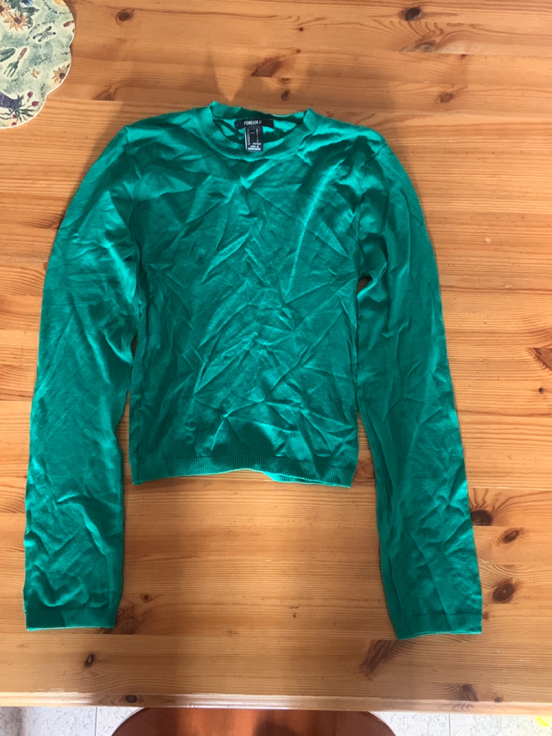 Forever 21 Green Long Sleeve Sweater