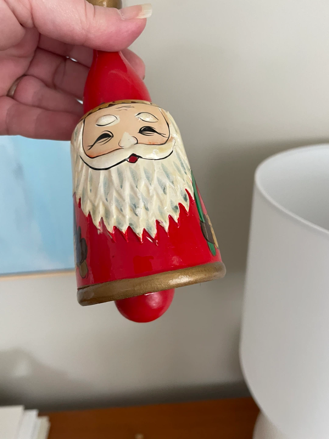 Set of 4 Vintage Santa Claus Christmas Bells - photo 3