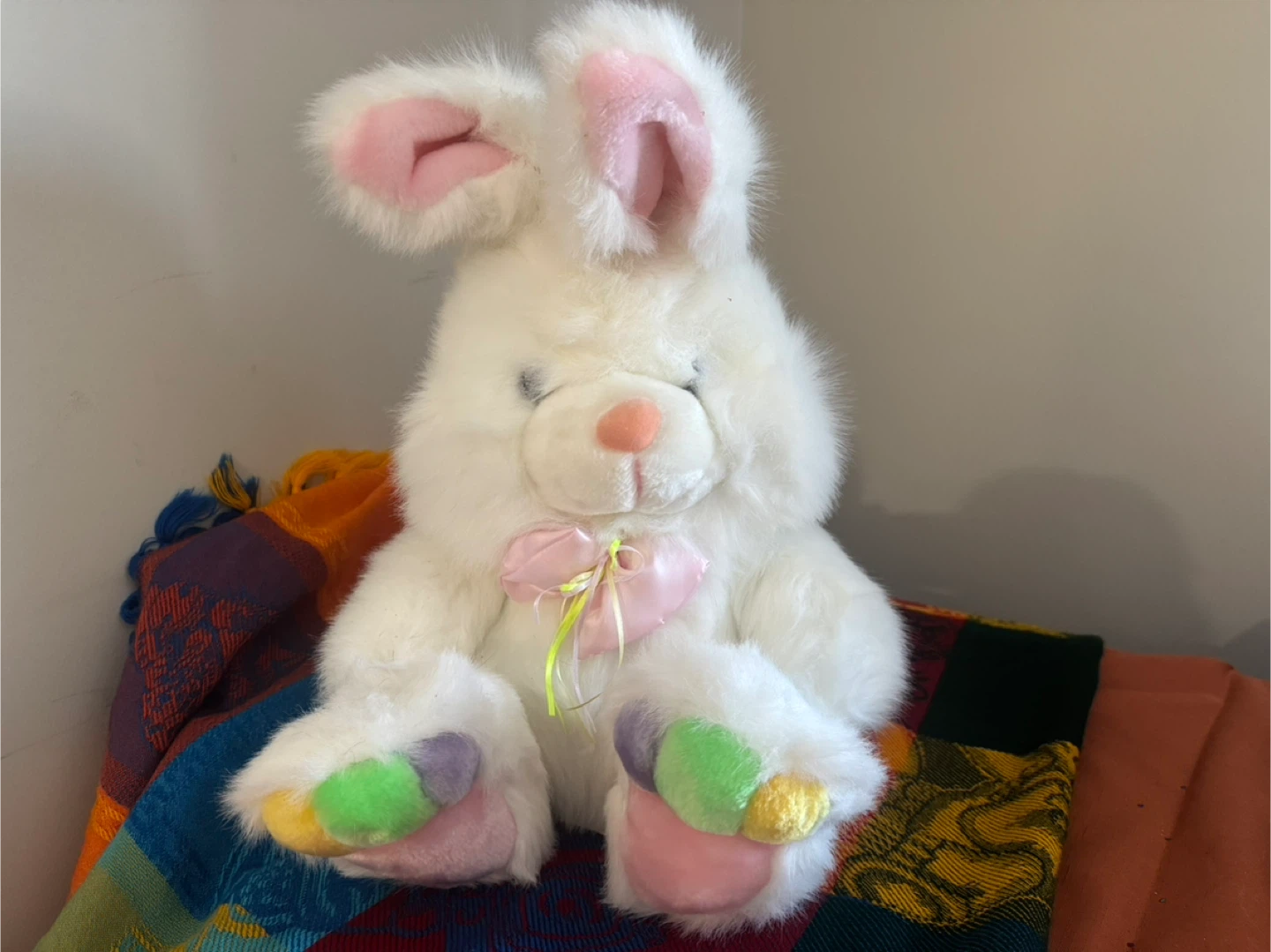 White Plush Bunnies $15 each - photo 2