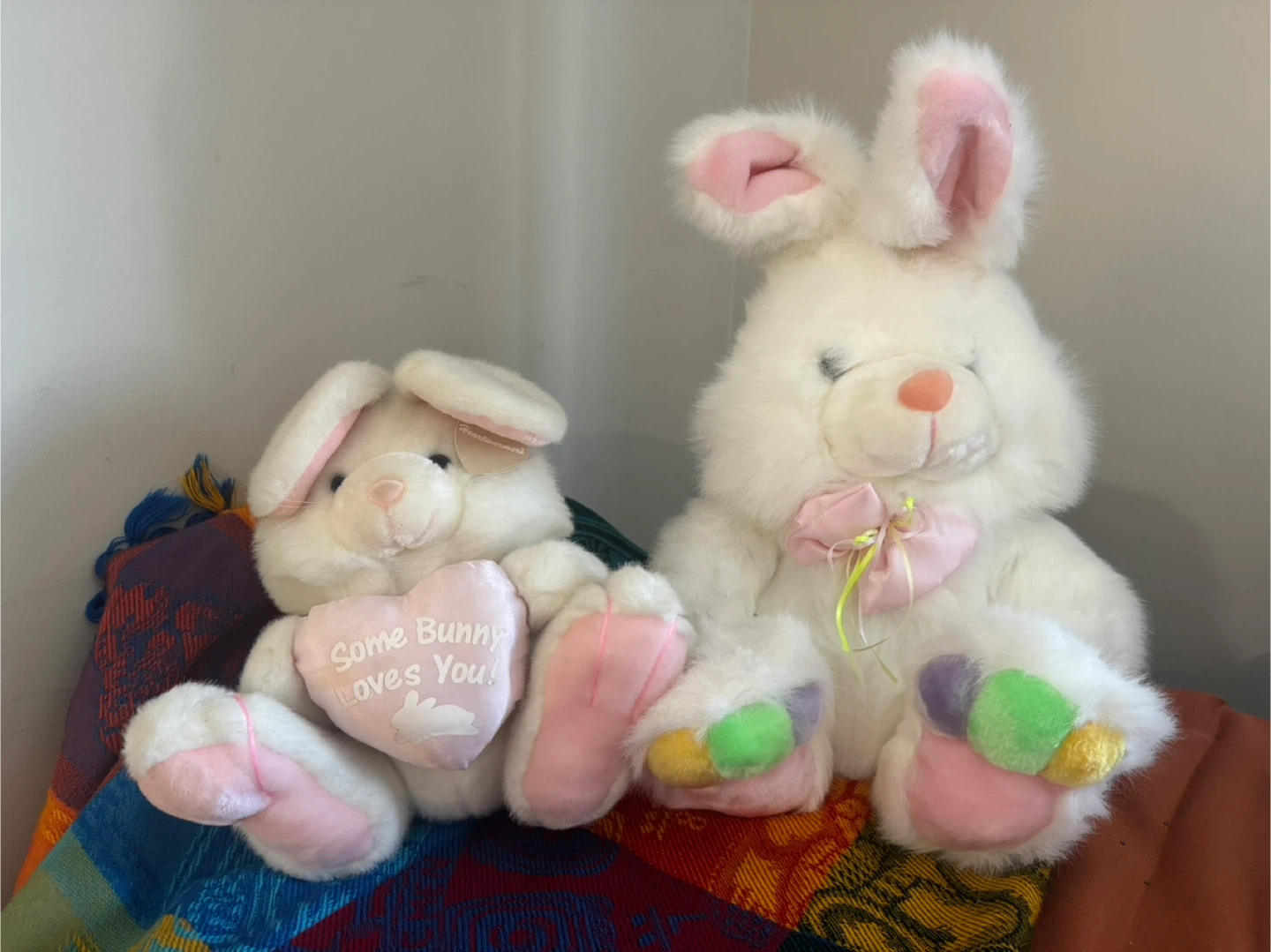 White Plush Bunnies $15 each