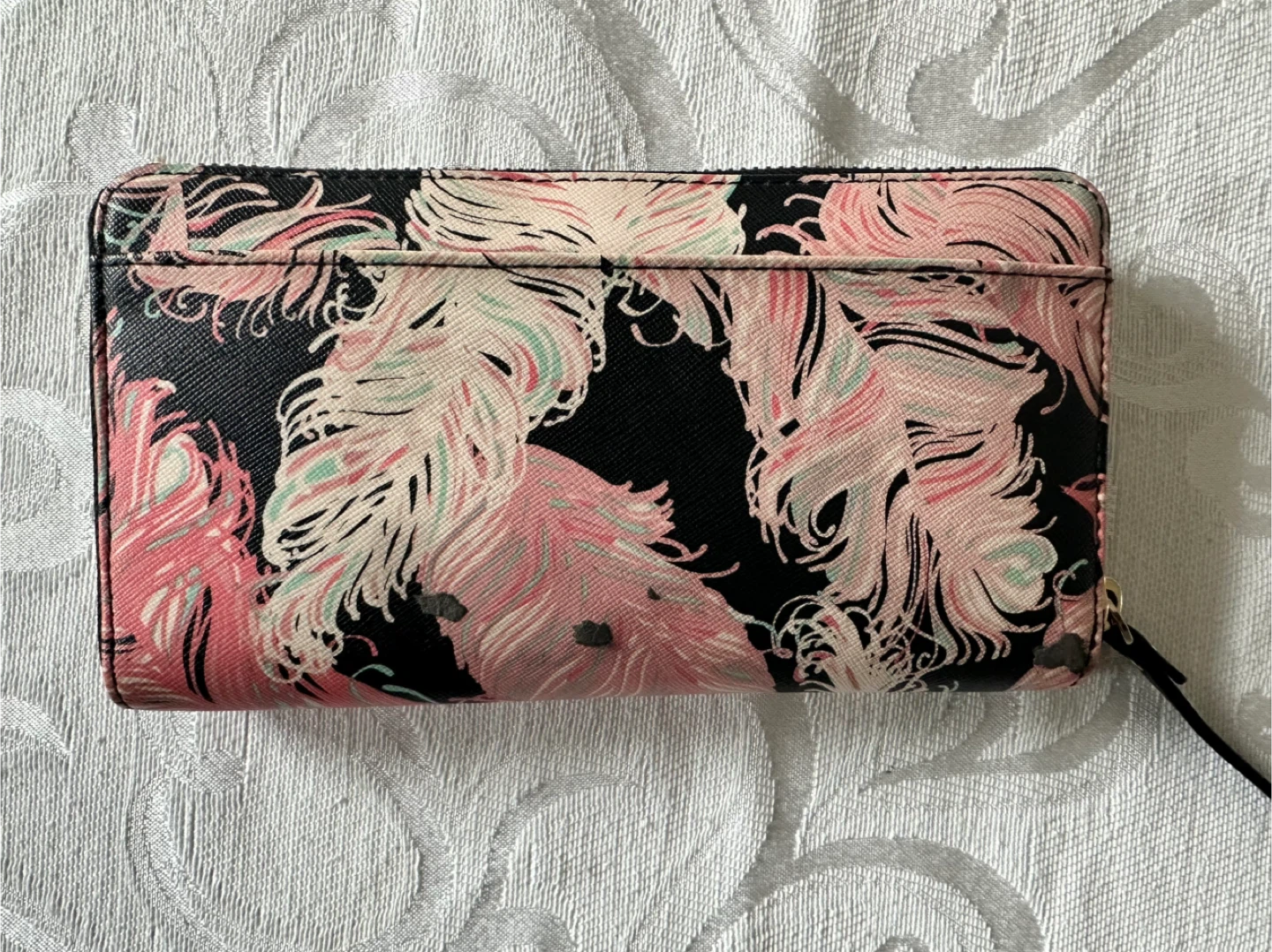 Kate Spade Feather Print Zip Around Wallet - photo 2