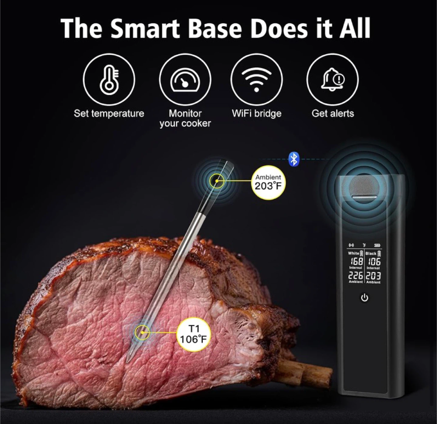 Wireless Meat Thermometer with 2 Probes - photo 2