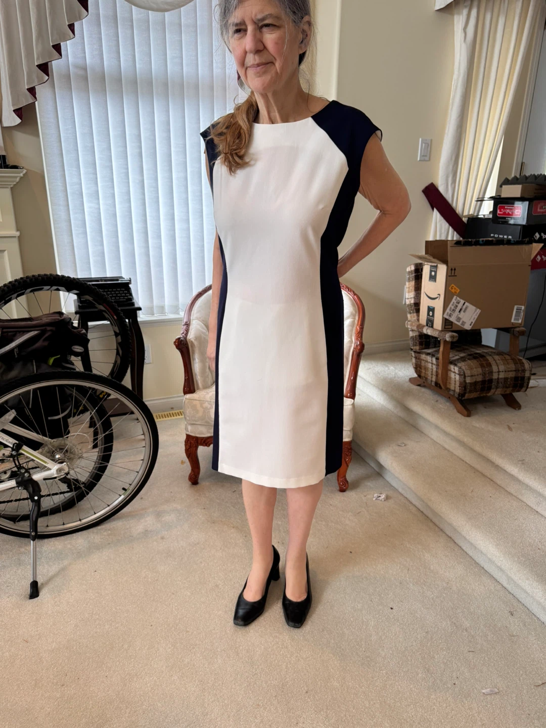 Women's Colour Block Sheath Dress