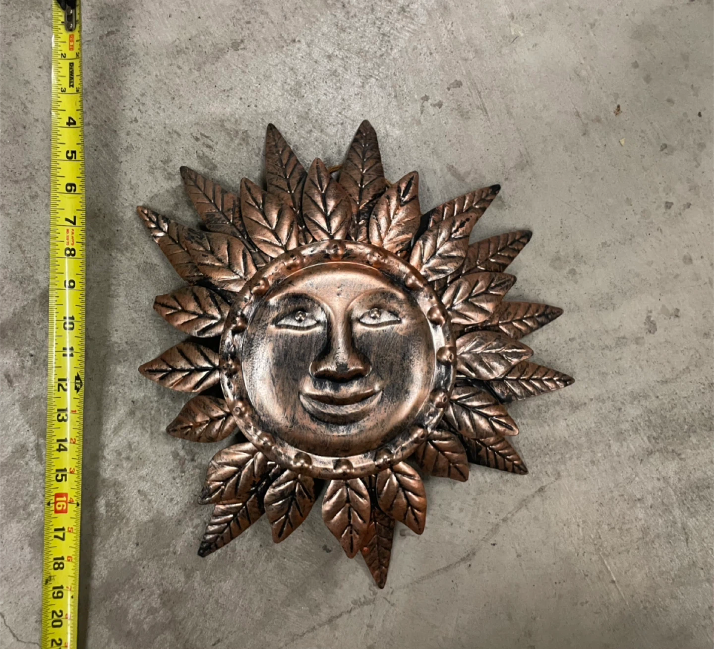 Metal Sun Wall Decor