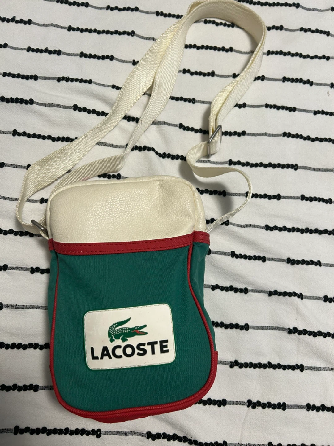 Lacoste Green and Red Crossbody Bag - photo 2