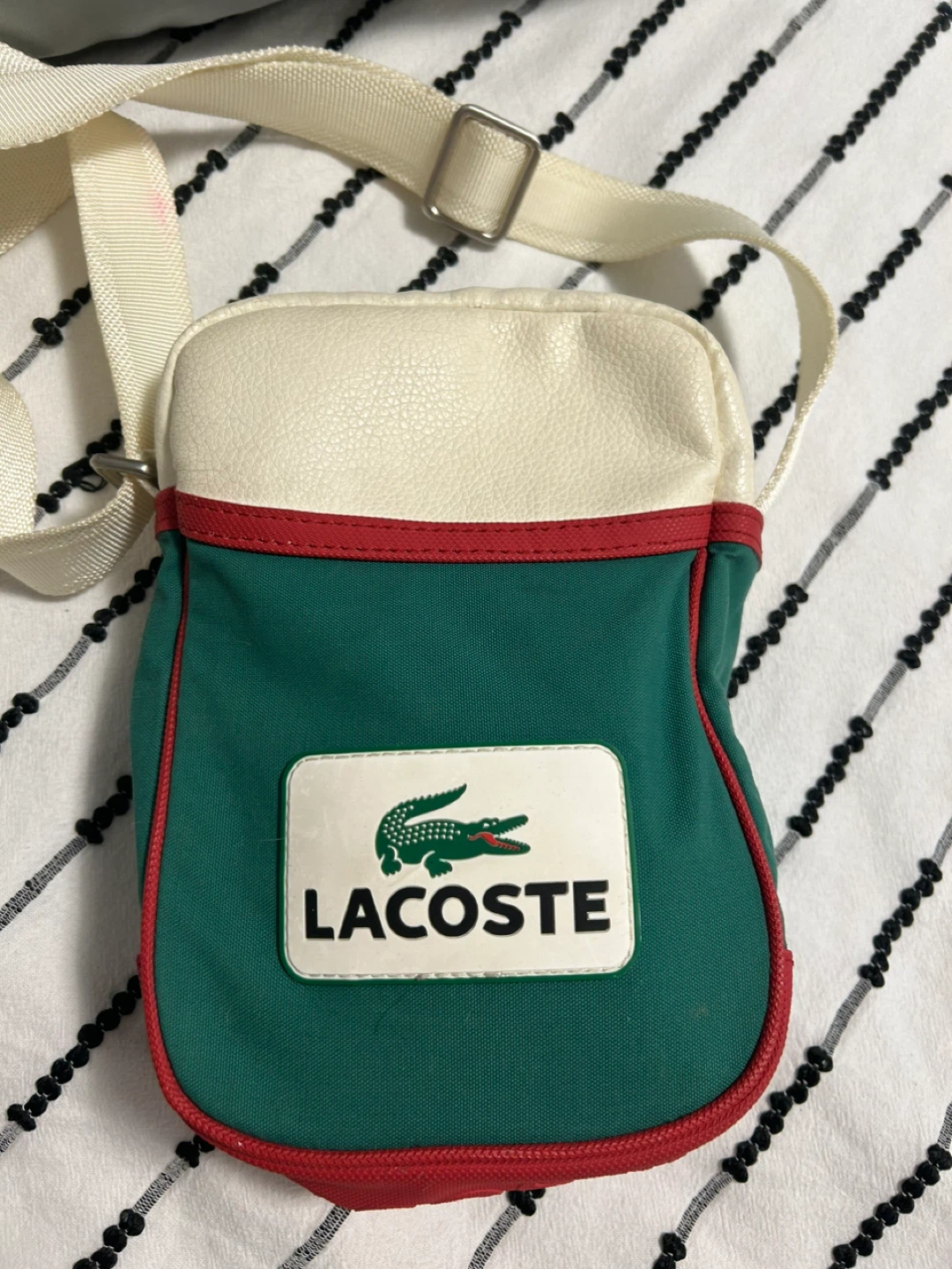 Lacoste Green and Red Crossbody Bag - photo 3
