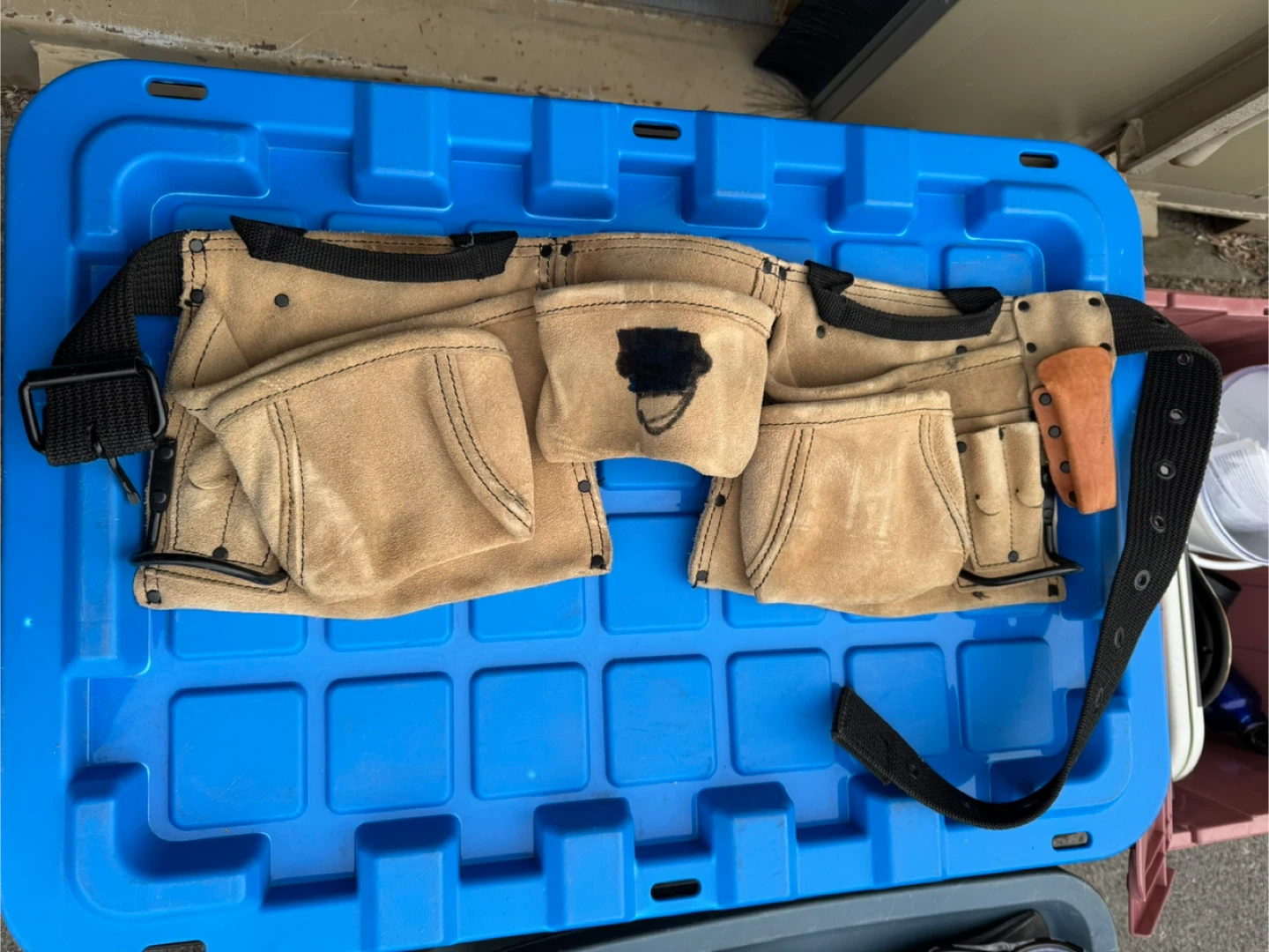 Leather Tool Belt with Multiple Pouches - photo 2