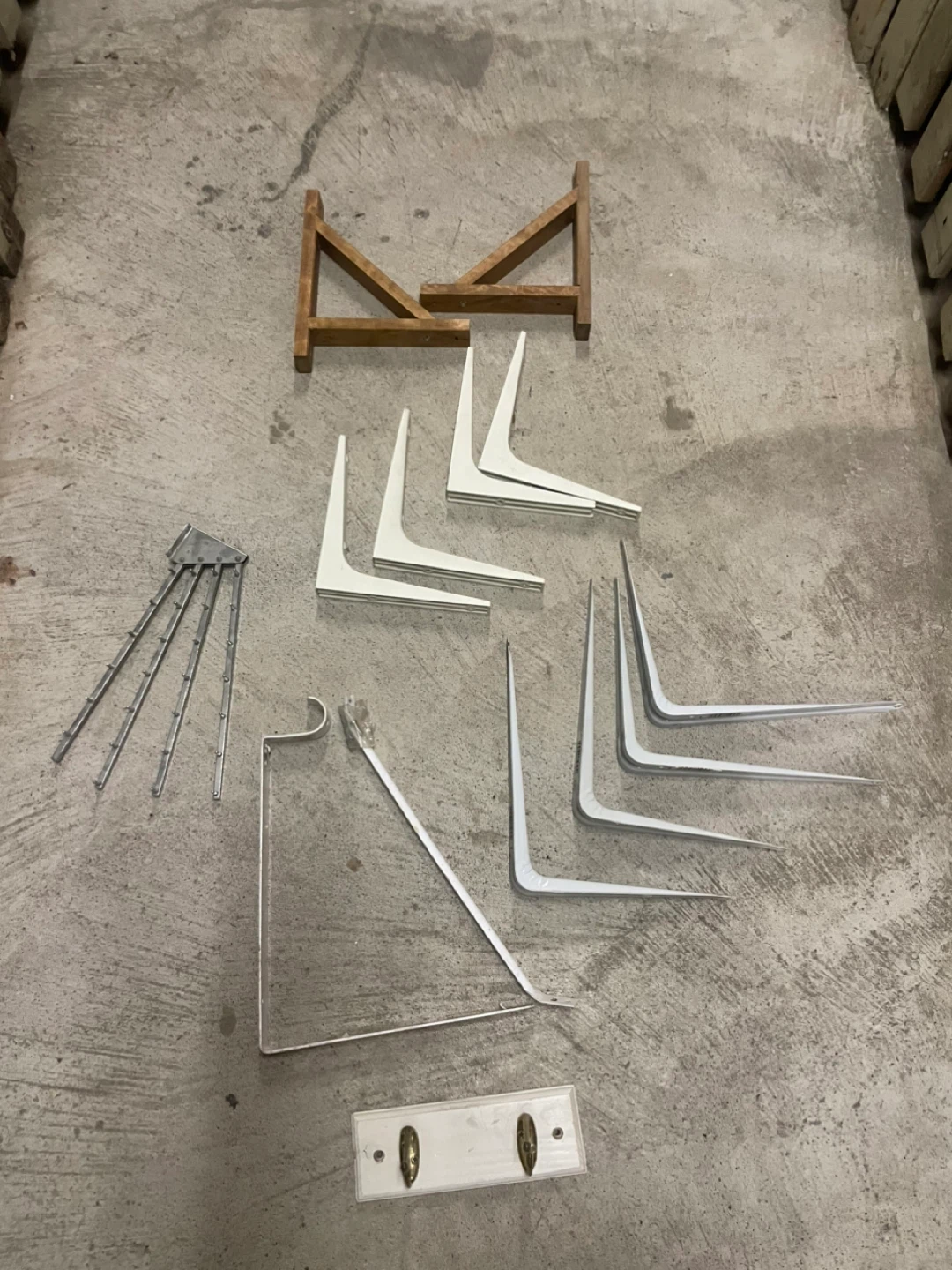 Various Shelf Brackets and Hardware