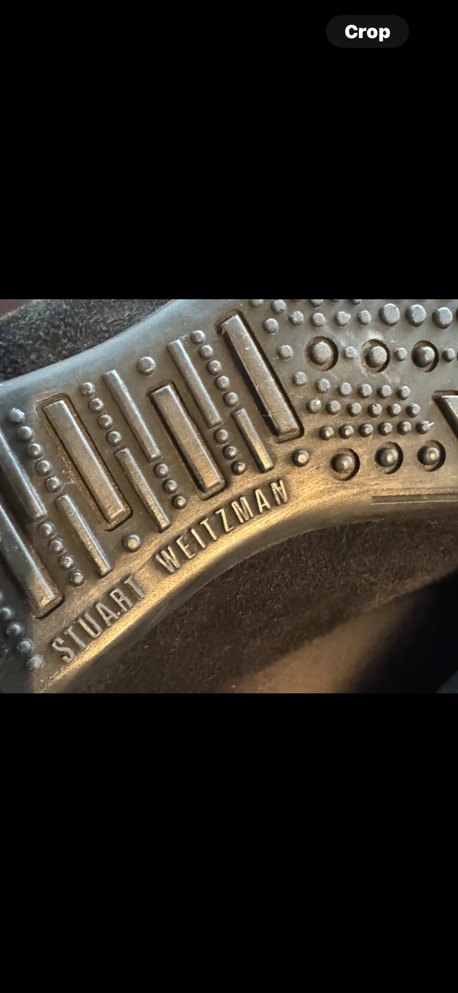 Stuart Weitzman Black Suede Embellished Ballet Flats - photo 5