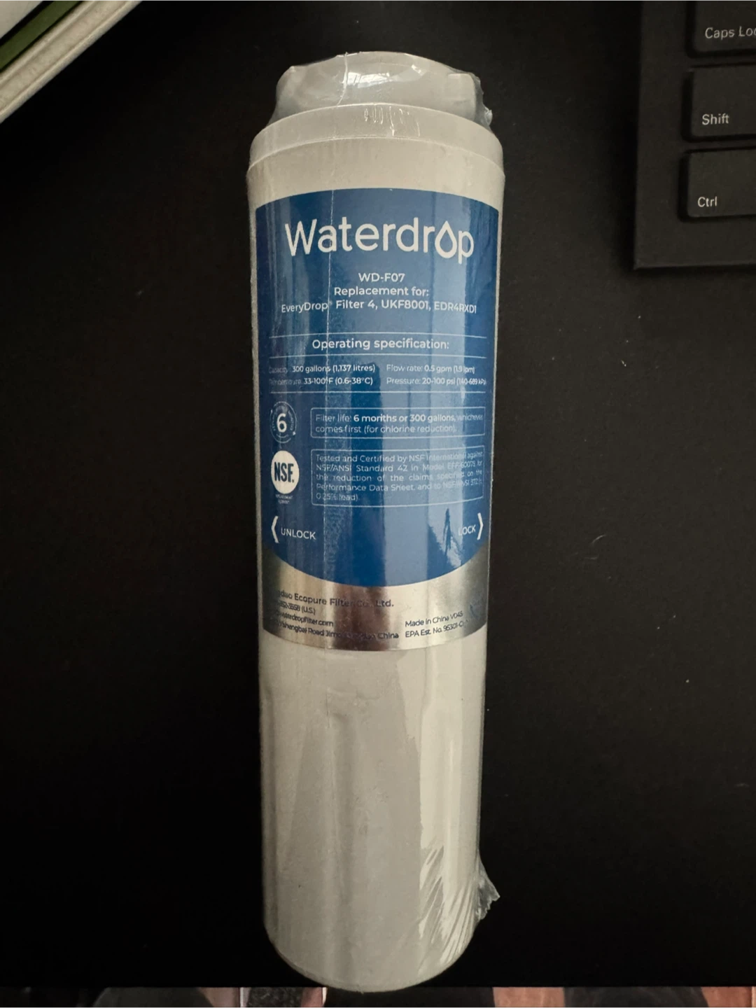 Waterdrop WD-F07 Water Filter Replacement