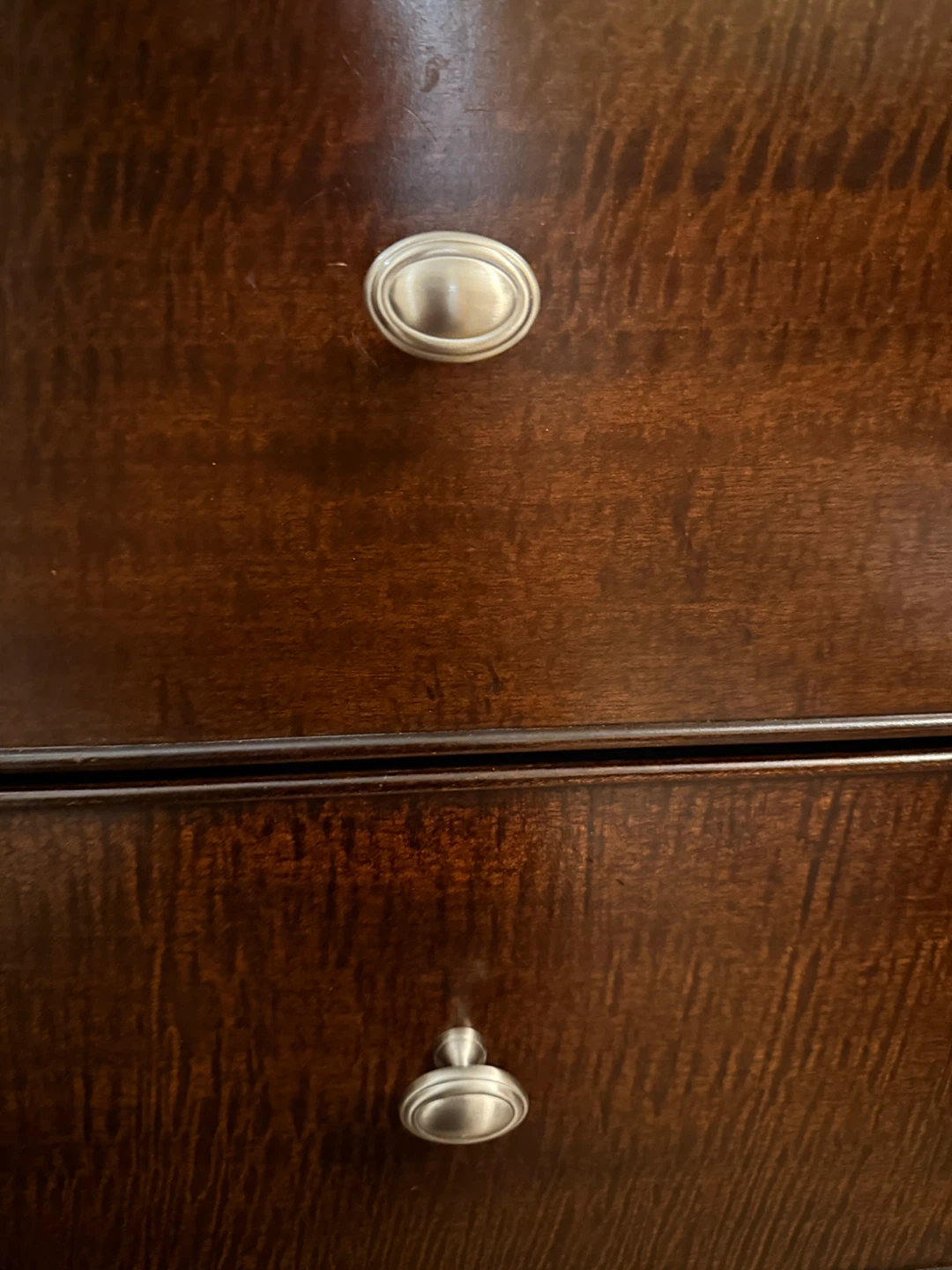Dark Wood Buffet/Credenza with 3 Drawers and 2 Doors - photo 4