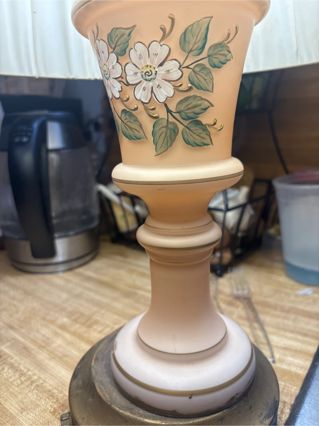 Vintage Floral Table Lamp - photo 2