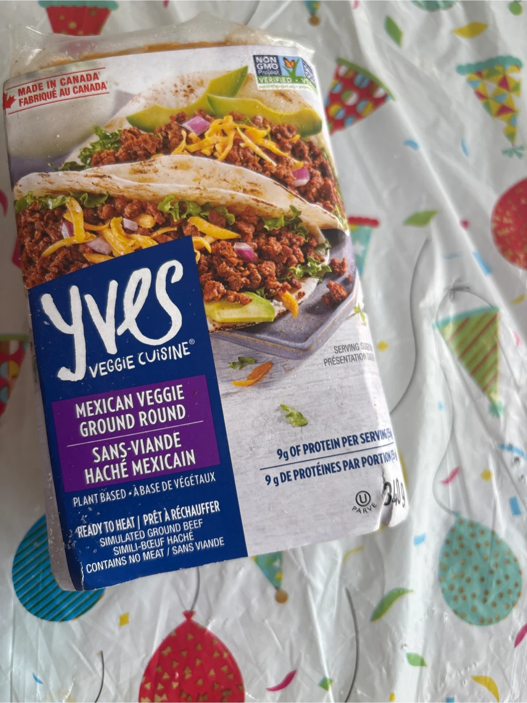 Yves Veggie Ground Mexican Veggie Round 240g