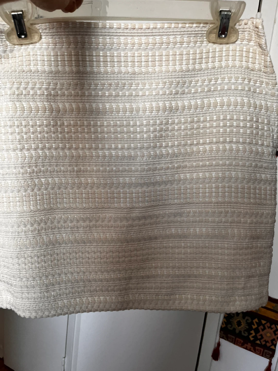 H&M Textured Mini Skirt - Light Beige - photo 5