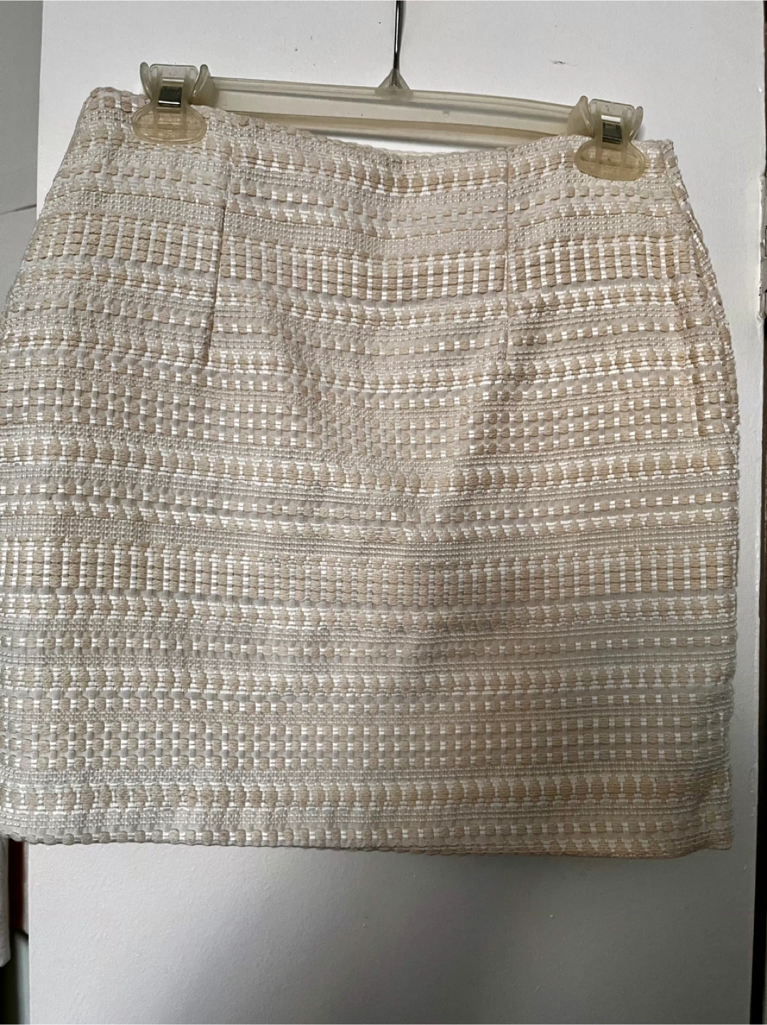 H&M Textured Mini Skirt - Light Beige - photo 2