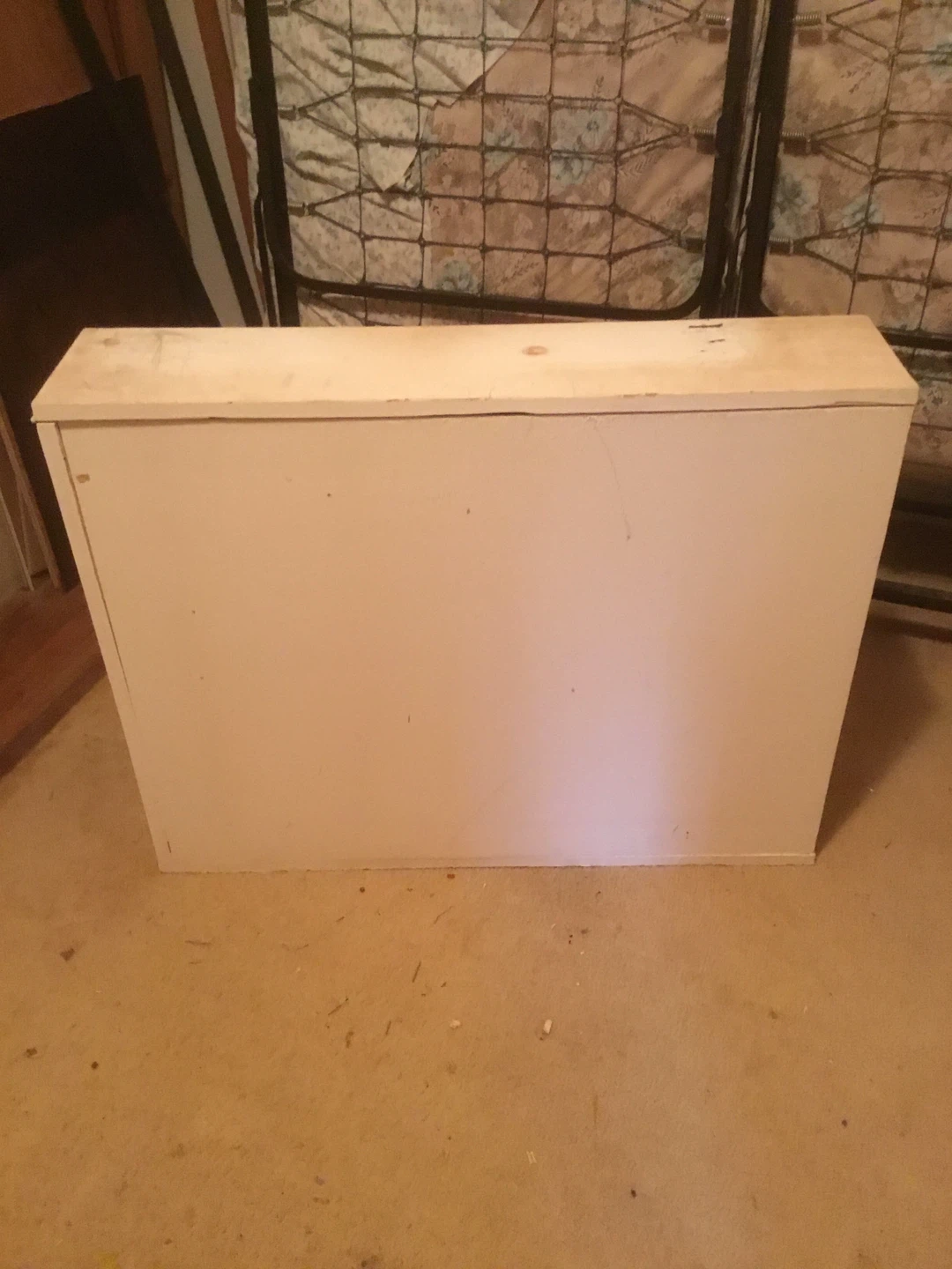 Hand made rectangular wood cabinet w/ hinged lid - photo 4