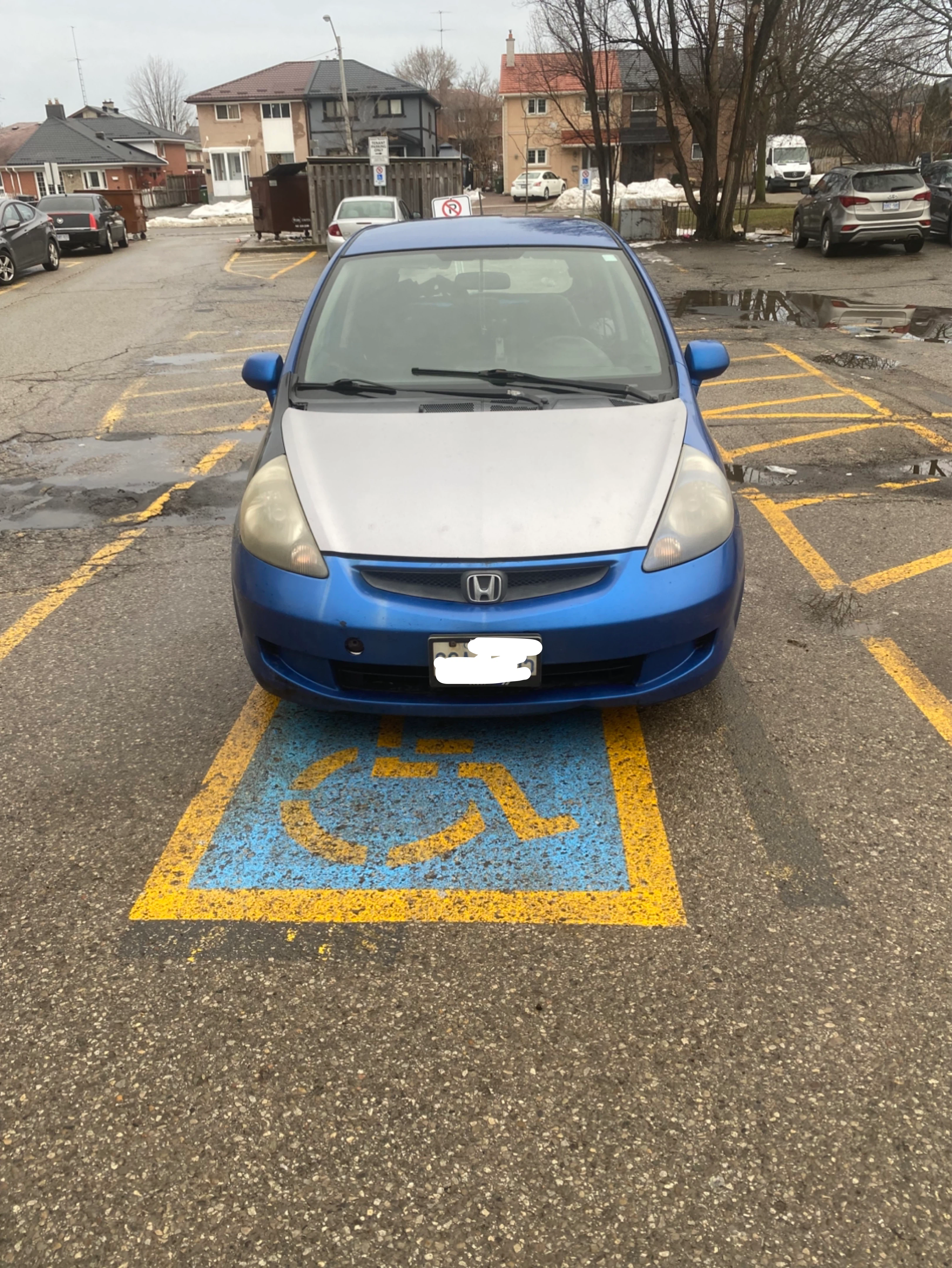 Blue Honda Fit - photo 4